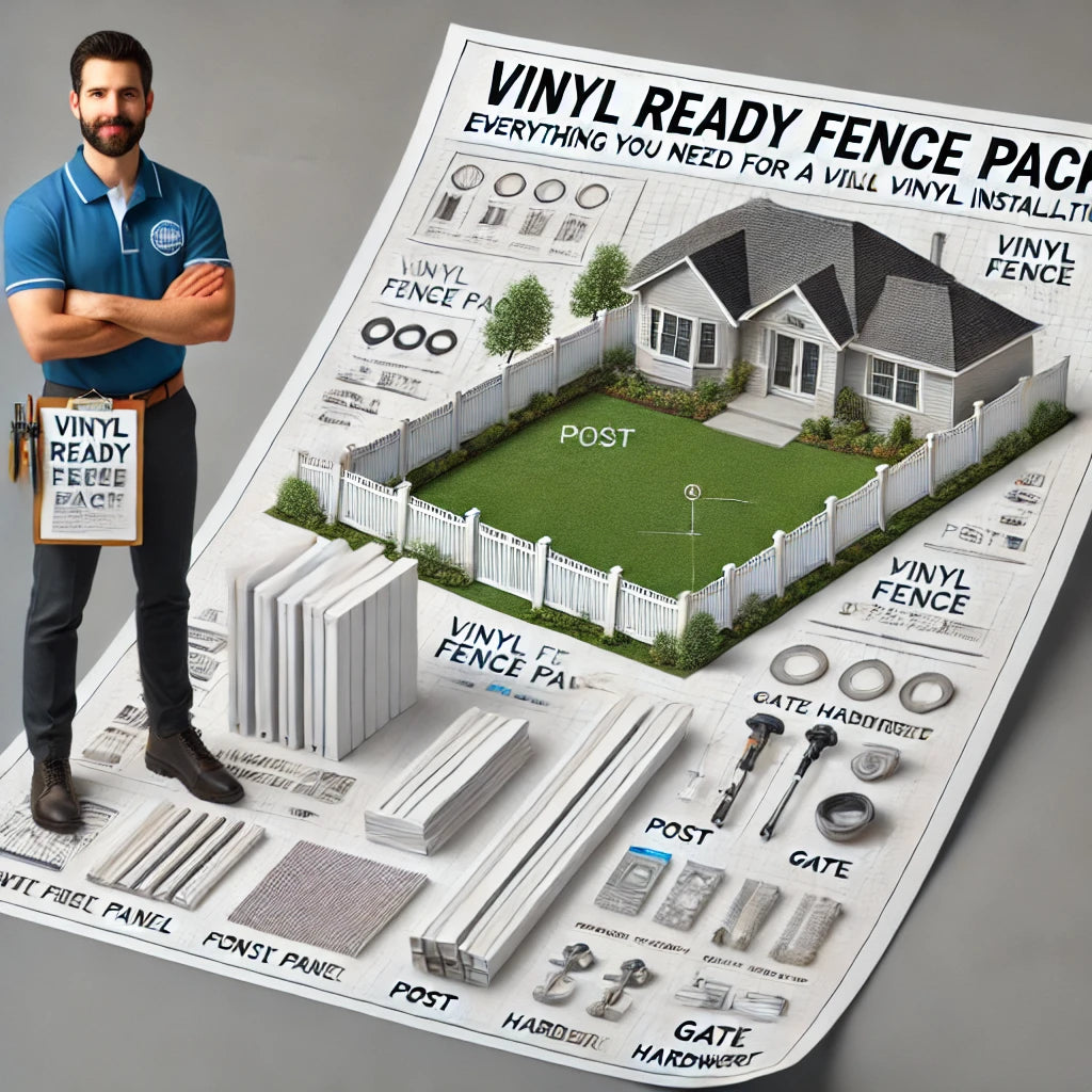 200ft White Vinyl Privacy Ready Fence Pack Success