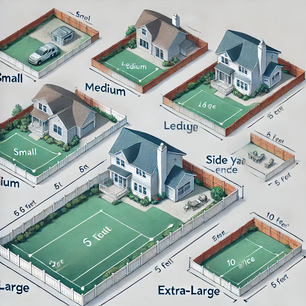 How much fence do you need for your backyard based on lot size
