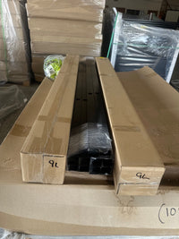 Alum 2"X2"X6' End Post for 2 Rail Panel Black