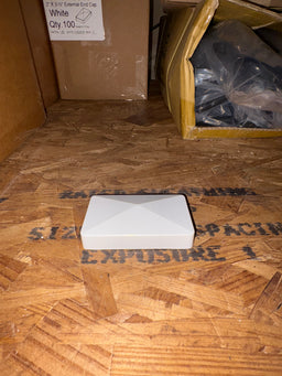 2"x3.5" External Cap-WHT