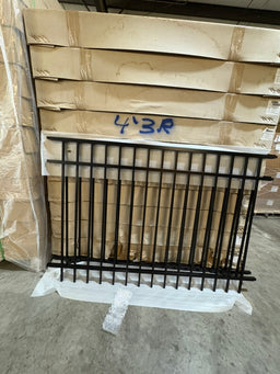 Alum 48"HX72"W 3 Rail Panel Black