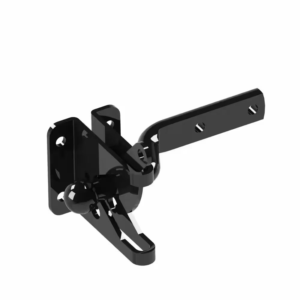 4.562 In. X 2.312 In. Black Steel Gravity Latch