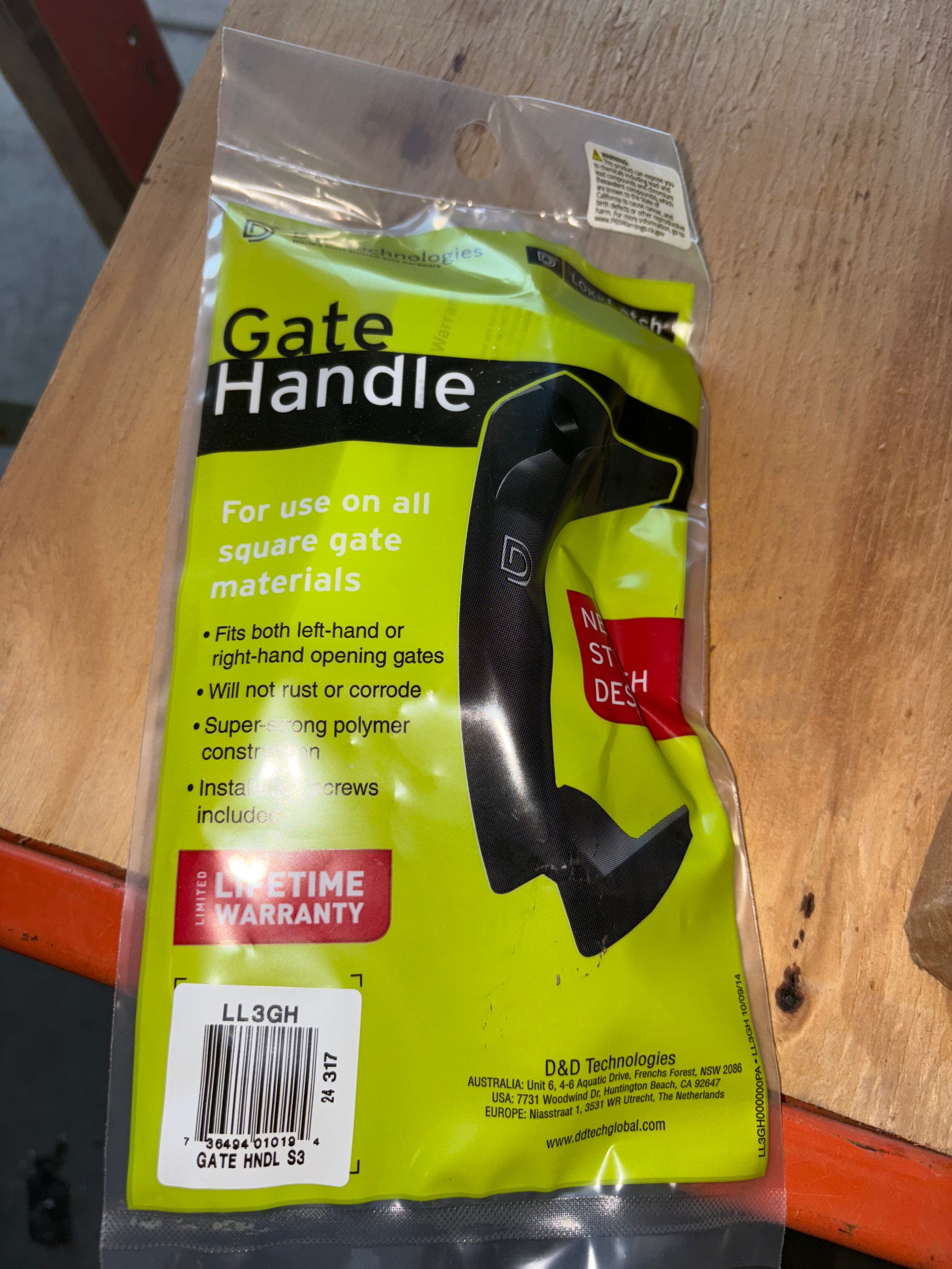 D&D LOKKLATCH S3 GATE HANDLE