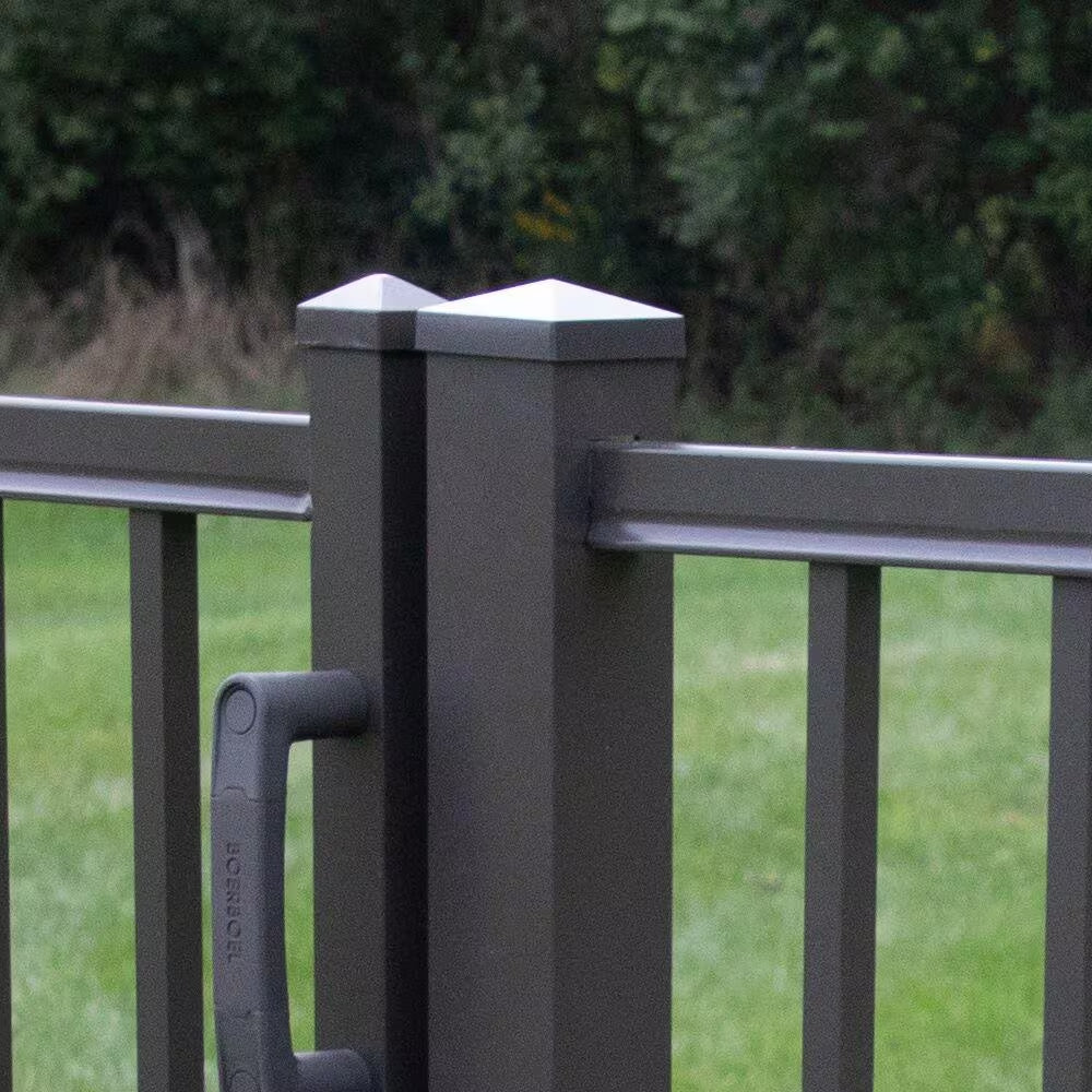 2 In. X 2 In. Pewter Aluminum Pyramid Post Top