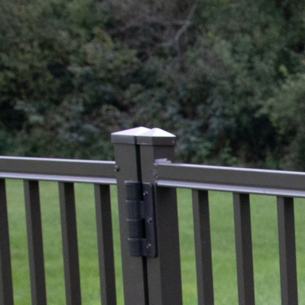 2 In. X 2 In. Pewter Aluminum Pyramid Post Top