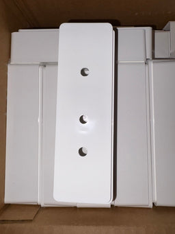 1.5"x5.5" Internal Rail Mount-WHT