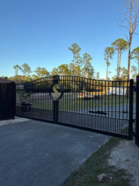 Black ornamental gate Florida