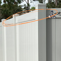 Vinyl Fence Privacy Panels - White - 6FT H