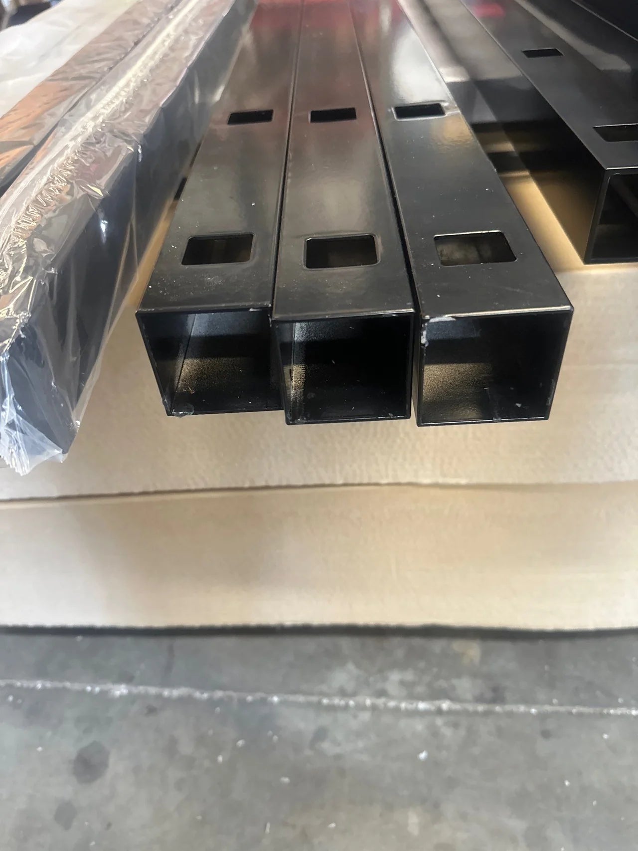 Alum 2"x2"x7' End Post for 5FT 3 Rail Panel BLACK