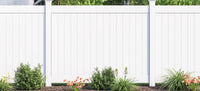 Vinyl Privacy Fence By The Foot - White - 6ft Tall.