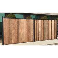 Black Aluminum Fence Bracket Kit (6-Pack)