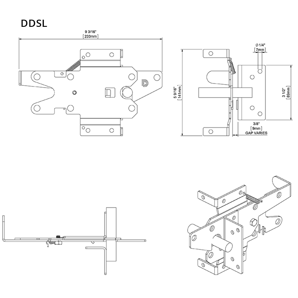 Stainless Steel Standard Post Latch