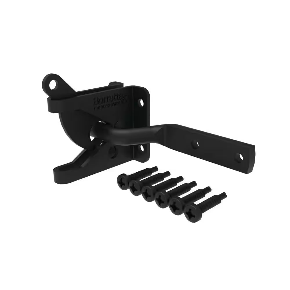 4.562 In. X 2.312 In. Black Steel Gravity Latch