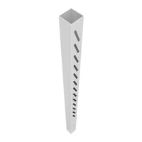 VINYL LOUVERED FENCE - 6FT - WHITE