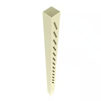 VINYL LOUVERED FENCE - 6FT - WHITE