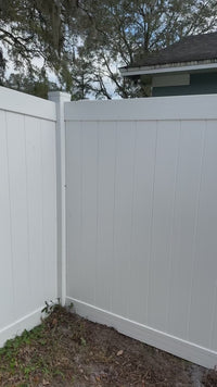 [100 Feet Of Fence] 6' Tall Privacy Vinyl Complete Fence Package
