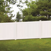 Linden 5 In. X 5 In. X 9 Ft. White Vinyl Routed Fence End Post
