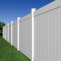 Linden 6 Ft. H X 8 Ft. W White Vinyl Privacy Fence Panel Kit