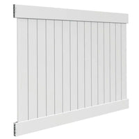 Linden 6 Ft. H X 8 Ft. W White Vinyl Privacy Fence Panel Kit