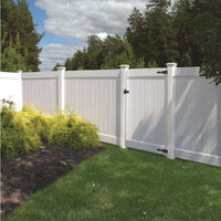 Linden 5 In. X 5 In. X 9 Ft. White Vinyl Routed Fence End Post
